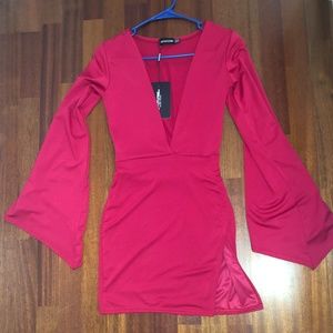 Pink Long Sleeve Dress